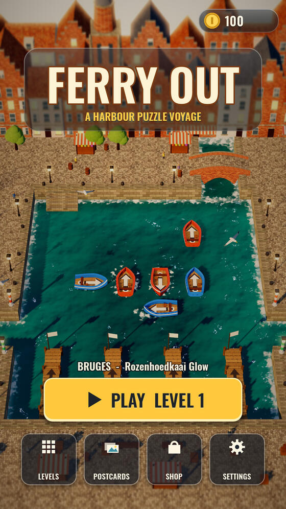 Ferry Out title screen